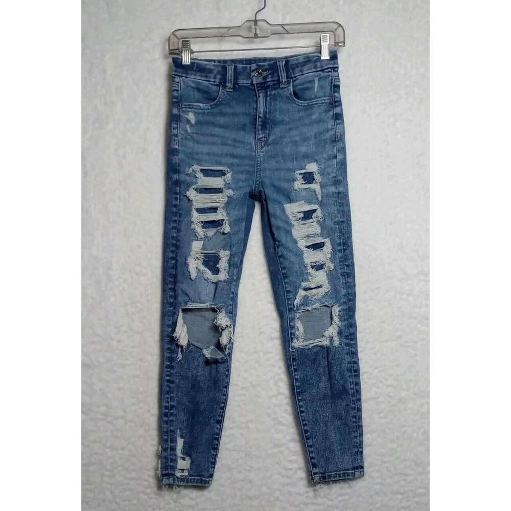 American Eagle Next Level Stretch Curvy Super Hi-Rise Jegging Womens 4 Short